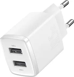 Зарядний пристрій Baseus Compact Charger 2U 10.5W EU white (CCXJ010202)