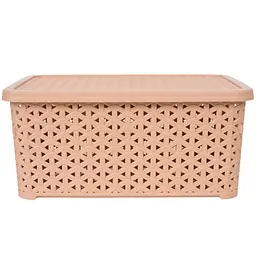 Кошик Diomedea з кришкою 29.7x19.6x13 см 6 л бежевий (К12-406)  - мініатюра 2