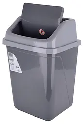 Кошик для сміття Violet House Grey-Grey, 20 л, сірий (0099 GREY - GREY с/кр.20 л) - мініатюра 2