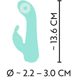Мінівібратор-кролик Cuties Mini Vibrator Green - мініатюра 8