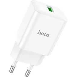 Мережевий зарядний пристрій Hoco N26 QC3.0 White [124998] - мініатюра 5
