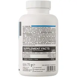 Амінокислота OstroVit L-Tyrosine 500 mg 120 капсул - мініатюра 2