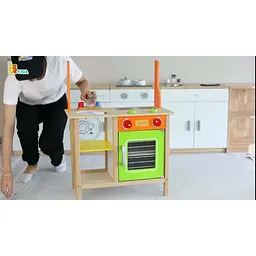 Ігровий набір Viga Toys Дитяча кухня з посудом (50957FSC) - мініатюра 6
