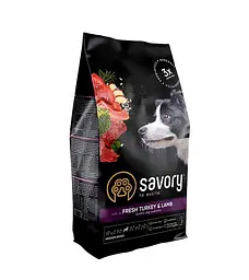 Смачний Medium Breed, багатий на Fresh Turkey & Lamb, 1 кг сухого корму для собак середніх порід (індейка та ягня)