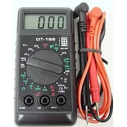 Цифровий мультиметр DT-182, тестер вольтметр для вимірювання напруги та опору сили струму