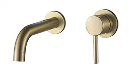 Змішувач для раковини VBI Milano brushed gold прихованого монтажу VBI-050102BG, Золотий