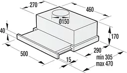 Витяжка Gorenje BHP523E10X - мініатюра 2