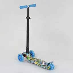Самокат дитячий Best Scooter 59х17х26 см Синьо-чорний 000231527 - мініатюра 4