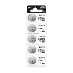 Батарейка CR 2032 coin cell battery x 5 CUKTECH (CKCR2032CNWT)