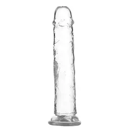 Прозрачный фаллоимитатор на присоске Addiction Crystal Vertical Dong 9″, 22.8 см + вибропуля в подарок