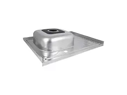 Мийка накладна Brinex 600х800х160мм 1 6080-L, Satin 0,6мм BRIN6080LSAT06 - мініатюра 4