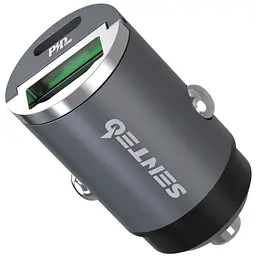 АЗП Senteo Q-01 Ferro Series USB-A/USB-C PD3.0&QC3.0 3A 20W Grey - мініатюра 4