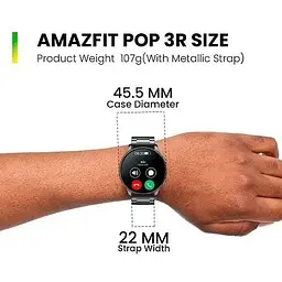 Смарт-годинник Amazfit Pop 3R Metal Black - мініатюра 7