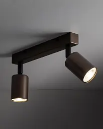 Світильник поворотний, спот TK Lighting 6180 Top GU10 2x10W IP20 коричневий - мініатюра 2