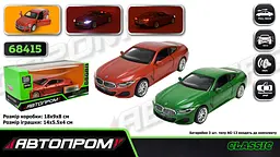 
Машинка металева BMW M850i Coupe 1:35 АВТОПРОМ світло звук двері 68415 - мініатюра 2