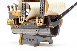 Дерев'яний 3D конструктор "Піратський корабель" Puz-00928 р. 34 x 27 x 9см PuzzleOk - мініатюра 6