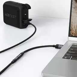 Перехідник USB-A 3.5 mm 15cm audio converter J13 Acefast чорний - мініатюра 6