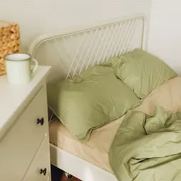 Комплект постільної білизни двуспальний 180 x 220 см SARRA Кретон Olive Оливковий - мініатюра 3