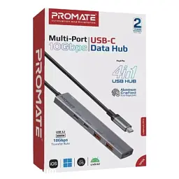 Концентратор Promate USB Hub 4 ports litehub-pro (litehub-pro) - мініатюра 2