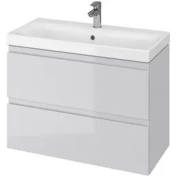 Тумба з умивальником Cersanit Moduo 80x38 сіра