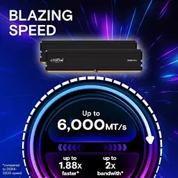 Пам'ять для настільних комп'ютерів Crucial 32 GB (2x16GB) DDR5 6000 MHz Pro (CP2K16G60C48U5) - мініатюра 2