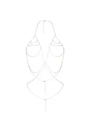 Прикраса на груди Obsessive Lyxa jewelry bra, O/S - мініатюра 5