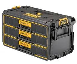 Ящик DeWalt TOUGHSYSTEM 2.0 модуль на 3 ящики (DWST08330-1) - мініатюра 3