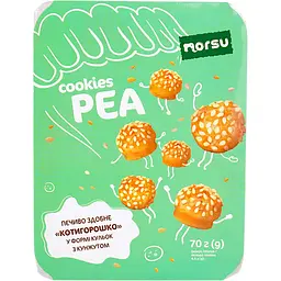 Печиво здобне Norsu Котигорошко з кунжутом 70 г - мініатюра 2