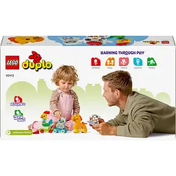 Конструктор LEGO DUPLO Потяг тваринок 19 деталей (10412) - мініатюра 2