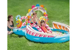 Дитячий ігровий надувний центр з басейном Карамель Intex Candy Zone Play Center 57149 розмір 295x191x130 см - мініатюра 3