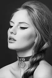 Чокер з кільцем для повідця Bijoux Pour Toi - FETISH - мініатюра 2