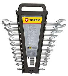Набір комбінованих ключів TOPEX 6-22 мм 12 шт 35D757