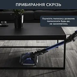 Пилосос бездротовий Rowenta XFORCE FLEX 14.60 AQUA 200 Вт вологе прибирання автон. робота до 70 хв НЕРА чорно-синій - мініатюра 6