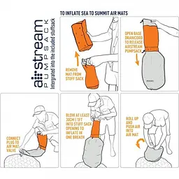 Надувний килимок Sea To Summit Air Sprung Comfort UltraLight Insulated Mat Small Помаранчевий - мініатюра 8