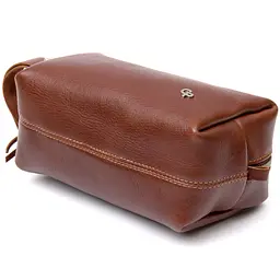Чоловіча шкіряна косметичка GRANDE PELLE 18х10х8 см acs0018590 - мініатюра 3
