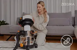 Пилосос Zeegma Zonder PRO AQUA професійний миючий Silver - мініатюра 4