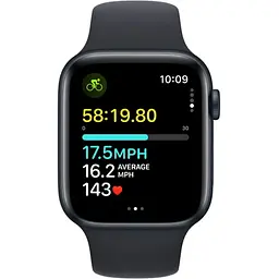 Apple Watch SE 2 GPS 44mm Midnight Aluminium with Midnight Sport Band M/L MRE93 UA - мініатюра 3
