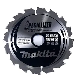 Диск пиляльний по дереву 185х30 мм 16T Makita Makblade Plus qulet cutting B-09341