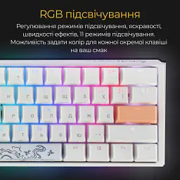 Клавіатура Ducky One 3 Mini Cherry MX Red RGB White (DKON2161ST-RUAPXPWWWSC1) UA [125719] - мініатюра 9