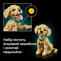Уцінка. Конструктор LEGO Icons Цуценя золотистого ретривера 2102 деталі (11384) - мініатюра 8