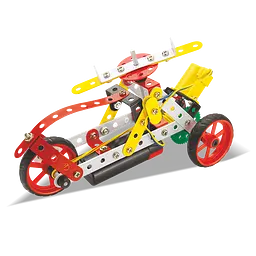 Конструктор Zephyr Robotix-1 металевий з електромотором 114 елементів 8 моделей - мініатюра 2