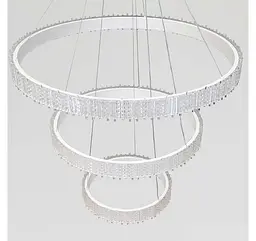 Світлодіодна підвісна люстра Artlight WG5129/80+60+40WH, 105 Вт, біла - мініатюра 6