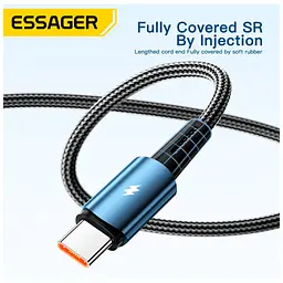 Дата кабель USB 2.0 AM to USB-C 2.0m 120W black Essager (EXC120-CGA01-P) - мініатюра 5