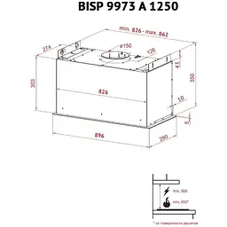 Витяжка Perfelli BISP 9973 A 1250 W LED Strip - мініатюра 12