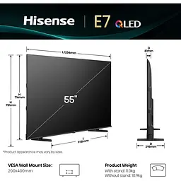 Телевізор Hisense 55E7Q 55` QLED 4K (20015899) EU [150951] - мініатюра 9