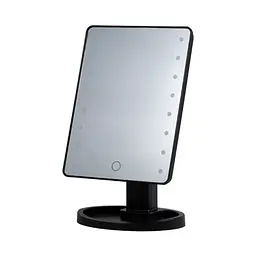 Косметичне дзеркало з LED-підсвіткою 16 світлодіодів, чорний Yiwu HP-10-3AB - мініатюра 9