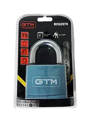 Замок навісний 75мм GTM BCG2975 - мініатюра 2