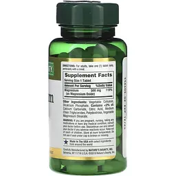 Магній Nature's Bounty Magnesium 500 мг 100 каплет - мініатюра 2
