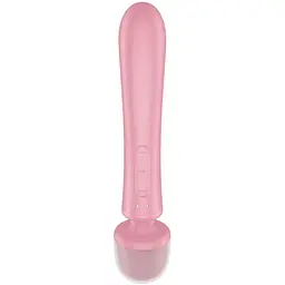 Вібратор для пар Satisfyer Triple Lover Pink: Потрійна стимуляція управління через рожевий додаток - мініатюра 4
