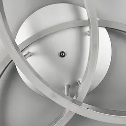 LED світильник білий на 3 кільця у сірому корпусі Ø 80 см | Арт. A 55065/3 Silver+CH | Line F - мініатюра 4